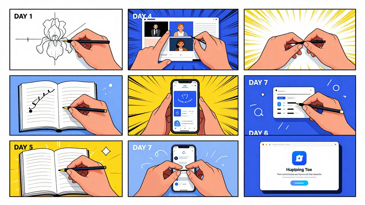 A seven-day visual journey from basic data plotting to deploying an AI web app on Hugging Face.