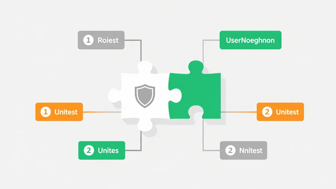 Geometric illustration of secure error handling and unit testing